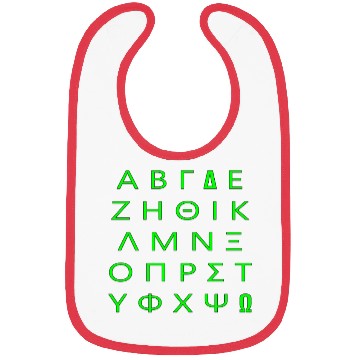 Discover Greek Alphabet - Green Bibs