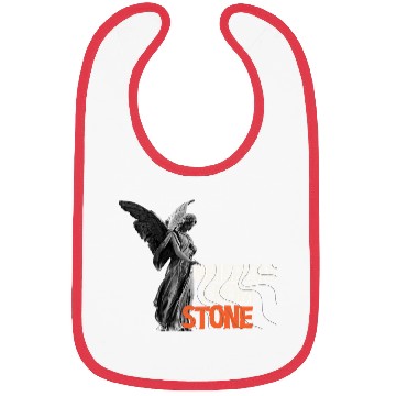 Discover Angel Statue with Bold Typography Bibs