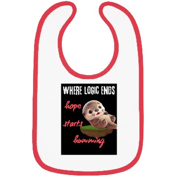 Discover Hope Starts Humoring Otter Illustration Bibs