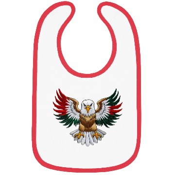 Discover Majestic Bald Eagle with National Colors Bibs