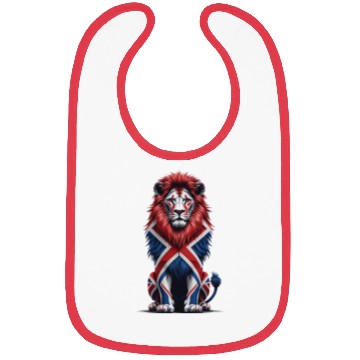 Discover Regal Lion with Union Jack Mane Bibs