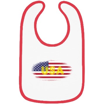 Discover American Flag USA Bibs