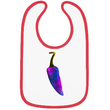 Discover Galaxy Themed Chili Pepper Design Bibs