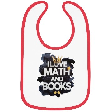 Discover Math and Books Enthusiast Design Bibs