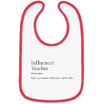 Discover Definition Influencer Teacher Bibs