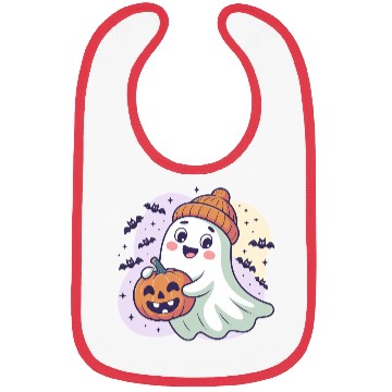 Discover Ghost with Pumpkin & Beanie Bibs