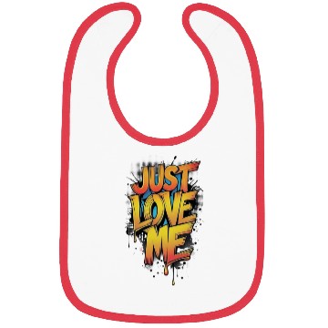Discover Vibrant Graffiti Love Message Bibs