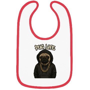 Discover Urban Pug with Streetwear Style Bibs