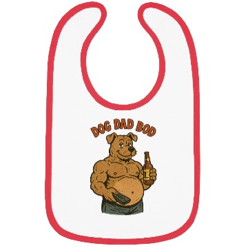 Discover Humorous Muscular Dog Dad Bibs