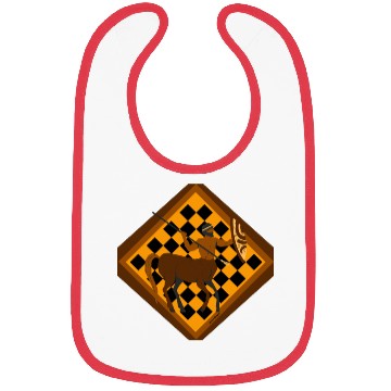 Discover Brown and Gold Centaur Bibs