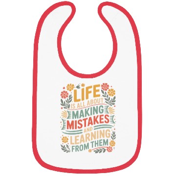 Discover Inspirational Quote Floral Design Bibs