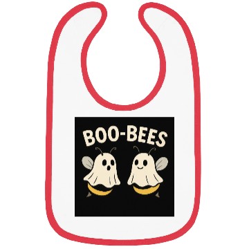 Discover Whimsical Bee Ghosts Bibs Design
