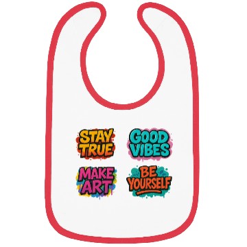 Discover Vibrant Motivational Affirmation Designs Bibs