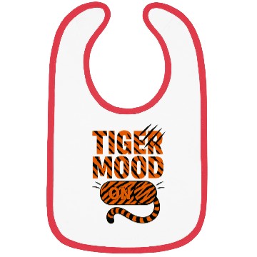 Discover Wild Leopard Print Text Design Bibs
