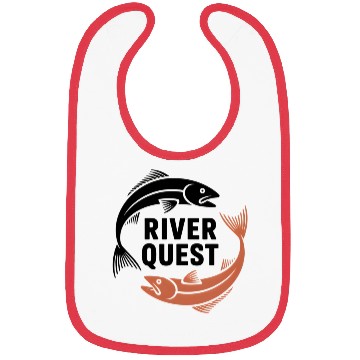 Discover River Quest Fish Illustration Bibs