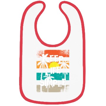 Discover Sunset Palm Tree Inspirational Design Bibs