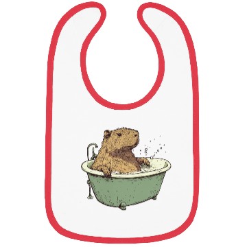 Discover Capybara is Enjoying Its Bathtub Bibs