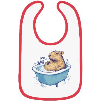 Discover Capybara is Enjoying Its Bathtub Bibs