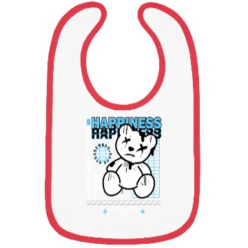 Discover Urban Graffiti Teddy Bear Design Bibs