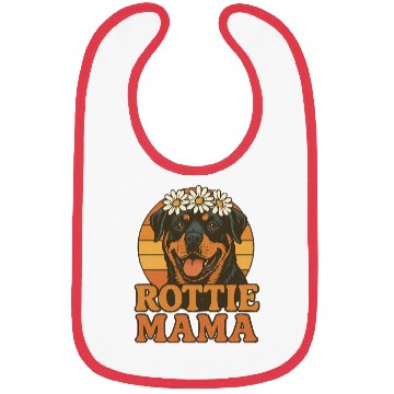 Discover Rottie Mama with Daisy Crown Bibs