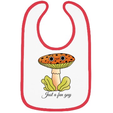 Discover Whimsical Mushroom Cartoon Illustration Bibs