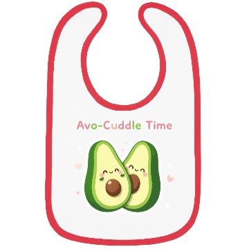 Discover Cute Avocado Cuddle Design Bibs