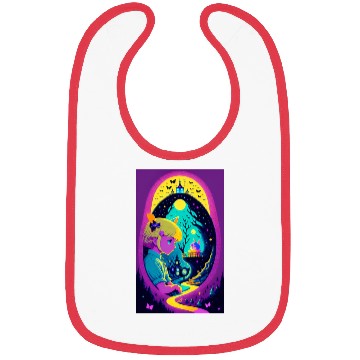 Discover Down the Psychedelic Path Bibs