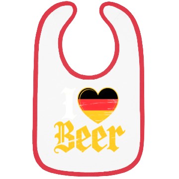 Discover I Love Beer German Bier Funny Germany Flag Bibs