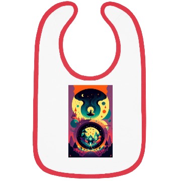 Discover Dancing Alice on the Psychedelic Path Bibs
