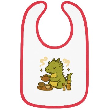 Discover Whimsical Dragon Tea Time Design Bibs