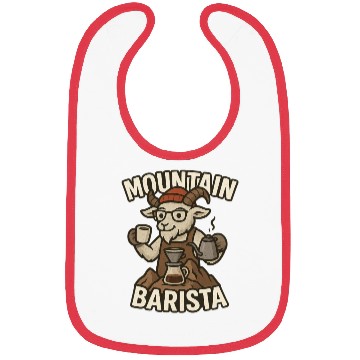 Discover Mountain Goat Barista Design Bibs