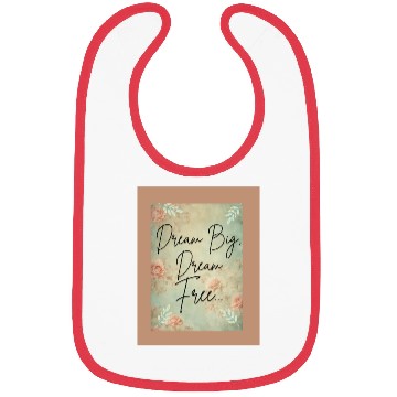 Discover Inspirational Floral Dream Message Bibs