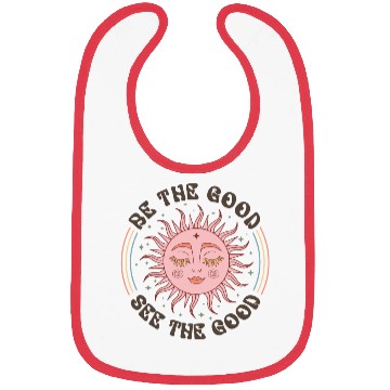 Discover Serene Sun with Inspirational Message Bibs