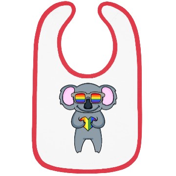 Discover Rainbow Sunglasses Koala Heart Bibs