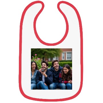 Discover Joyful Group Friendship Illustration Bibs