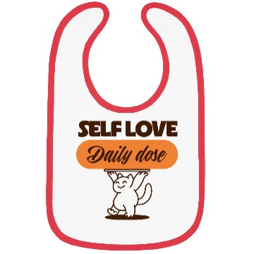 Discover Self Love Cat Daily Dose Bibs