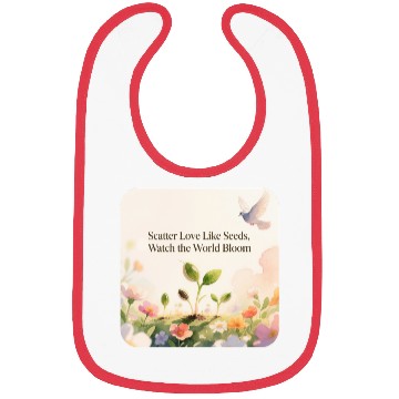 Discover Blooming Seeds Inspirational Design Bibs