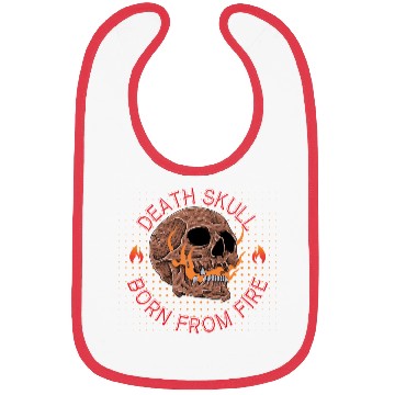 Discover Burning Skull Death Skulle Graphic Bibs