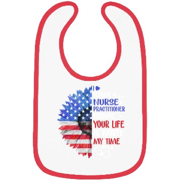 Discover Patriotic Nurse Practitioner Illustration Bibs