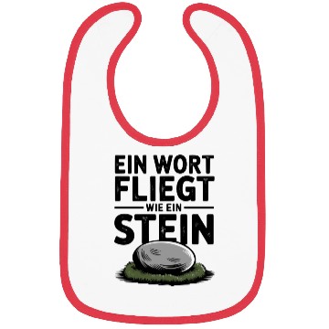 Discover Do Not Disturb Rock Resting Peacefully on Grass Bibs