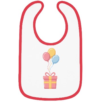Discover Colorful Balloon Celebration Design Bibs
