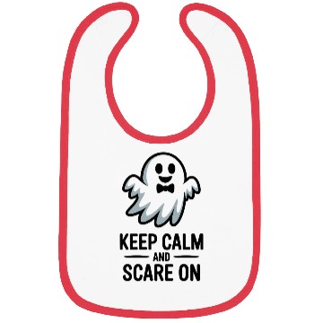 Discover Keep Calm and Scare On Bibs