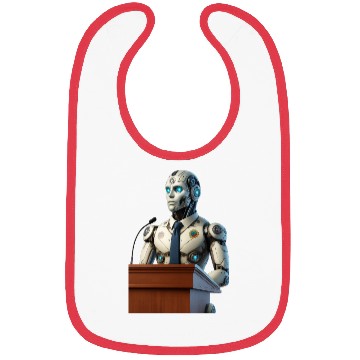 Discover Futuristic Robot President Bibs