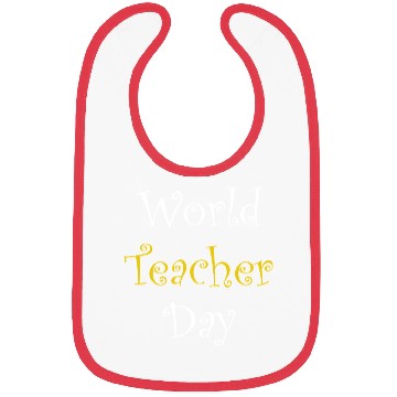 Discover Whimsical World Teacher Day Bibs