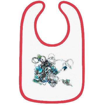 Discover Abstract Jewelry Collage Design Bibs