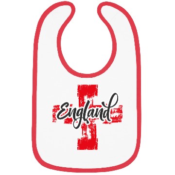 Discover England Flag with Bold Typography Bibs