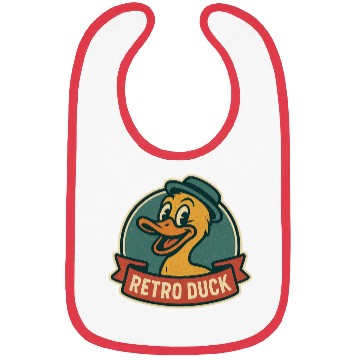 Discover Retro Duck Badge Design Bibs
