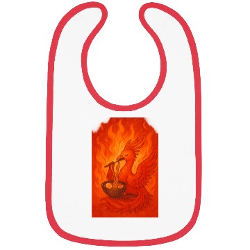 Discover Fiery Phoenix with Ramen Bowl Bibs