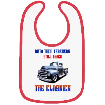 Discover Retro Vintage Car Design with Teaching Theme Bibs