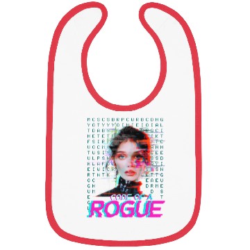 Discover Futuristic Digital Rogue Illustration Bibs